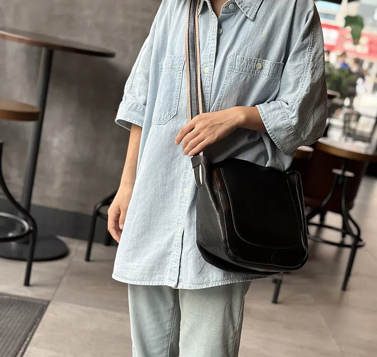 Womens Small Black Leather Crossbody Bag Black Small Shoulder Purse