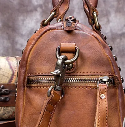 Women's Small Leather Shoulder Bag Top Handle Handbag For Women