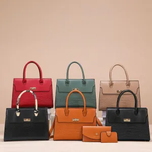 Women's Stone Pattern Large Capacity Handbag