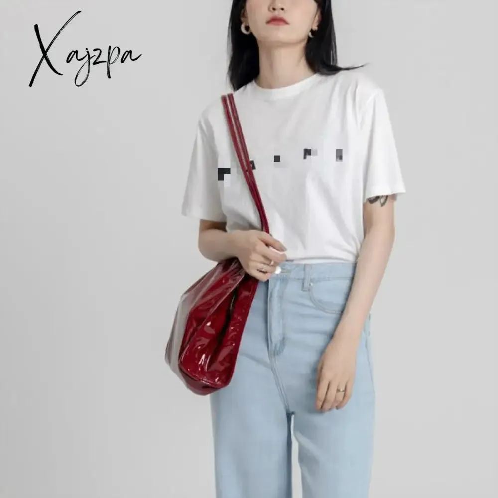 Xajzpa - Fashion Patent Leather Women Shoulder Bags Vintage Female Casual Tote Handbags Large Capacity Ladies Shopping Bag