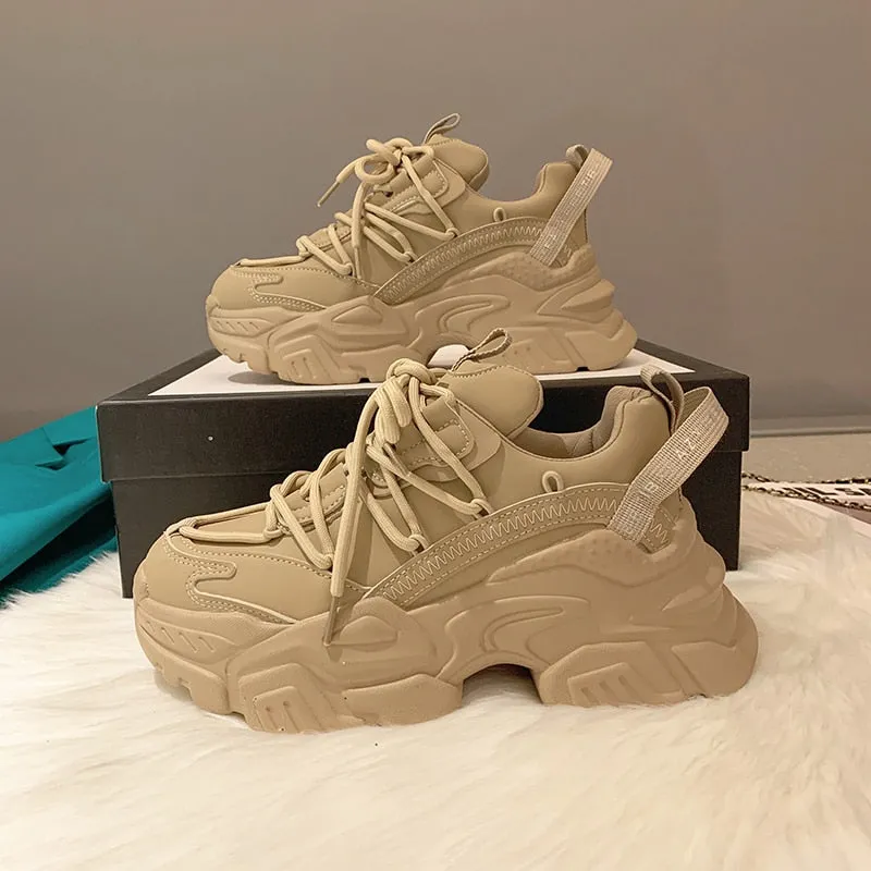 xakxx Autumn Women Chunky Sneakers New Design Colorful Woman Shoes Thick Sole Fashion Girls Platform Sneakers Ladies Sport Shoes